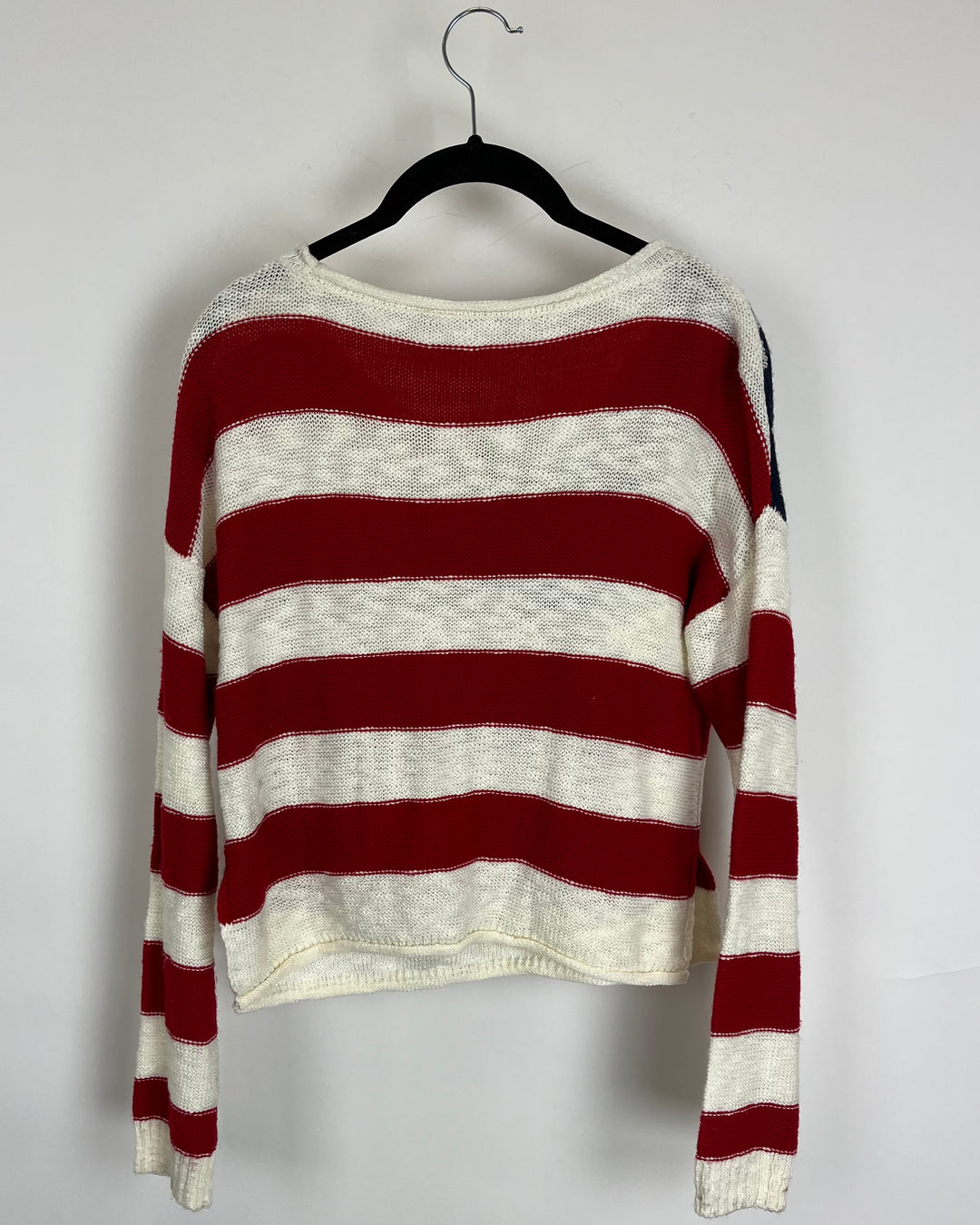 Flag Cropped Sweater - Size 2/4