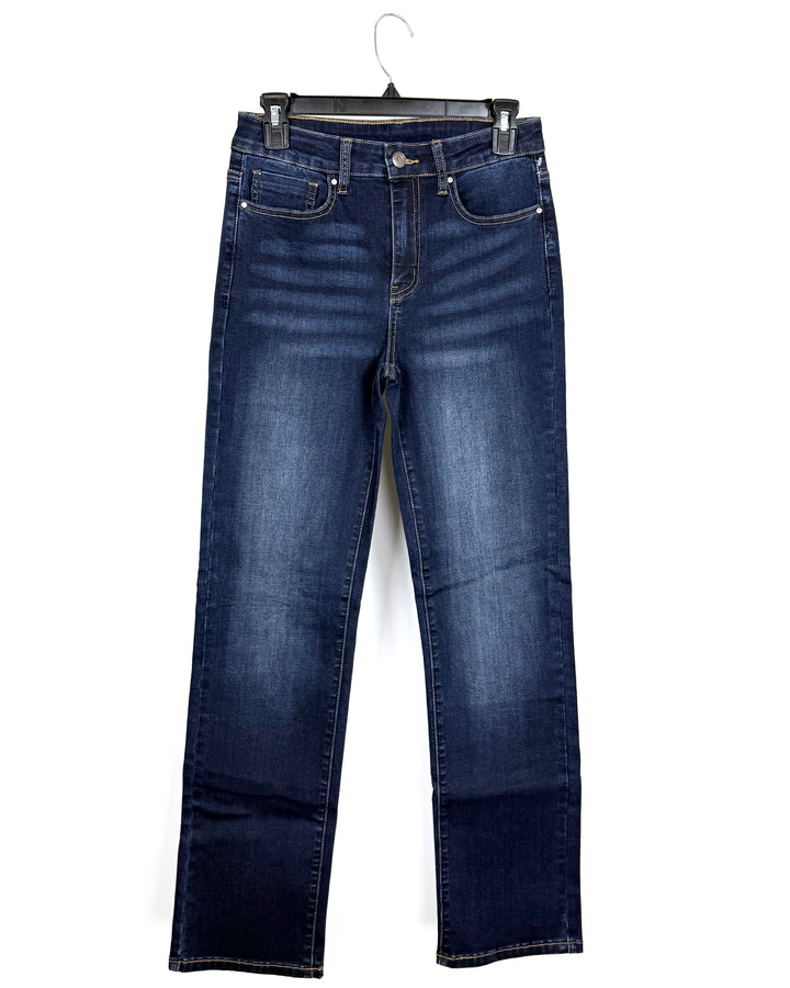 Washed Deep Blue Classic Jeans - Size 2/4