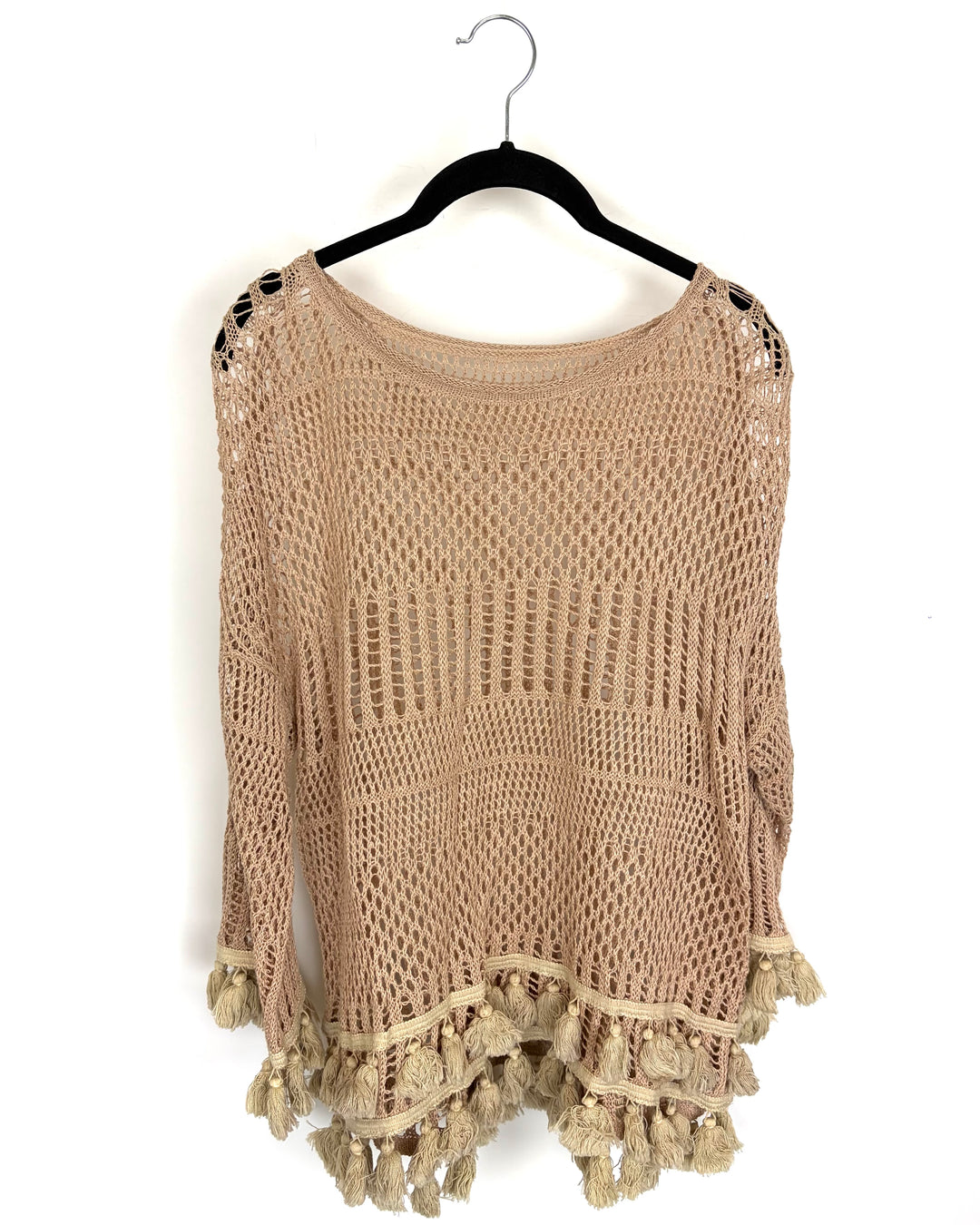 Light Beige Crochet Top - Size 4/6