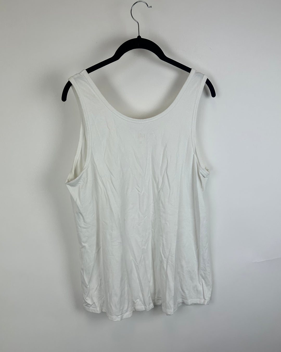 White Scoop Neck Tank Top - Size 14/16