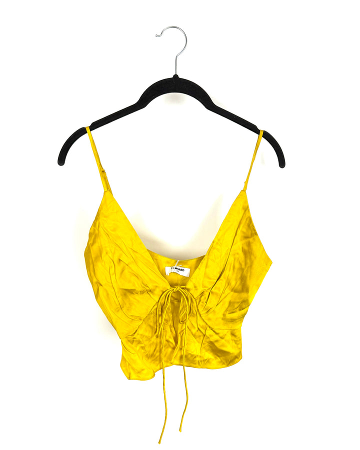 Dark Yellow Front Double Tie Top - Size 00/0