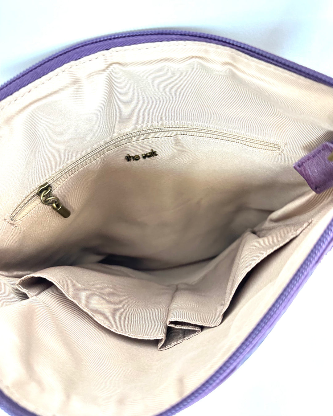 Plum Crochet Crossbody Tote Bag