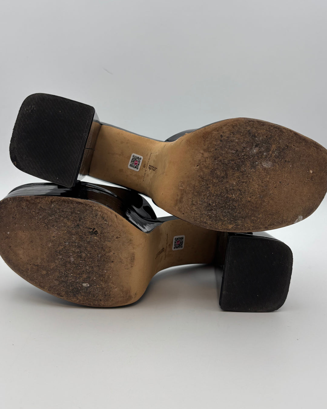 Larroude Black Platform Mule - Size 8