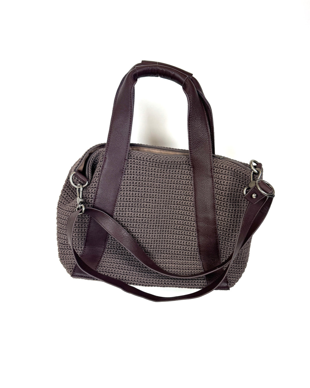 Brown Crochet Tote Bag