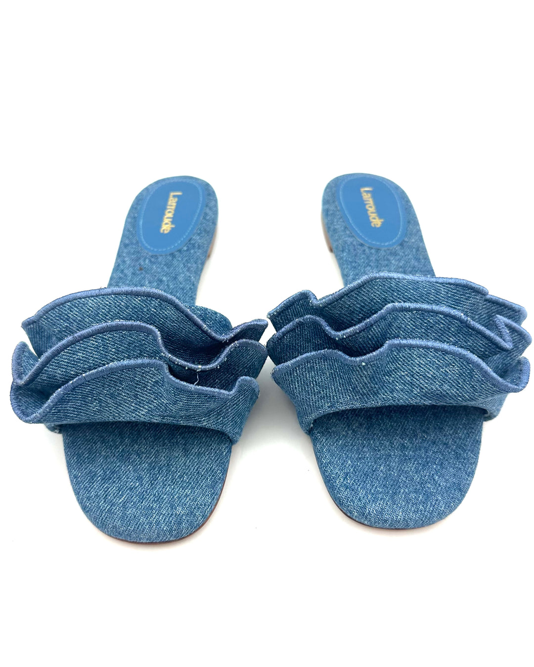 Blue Ruffle Sandal - Size 6.5