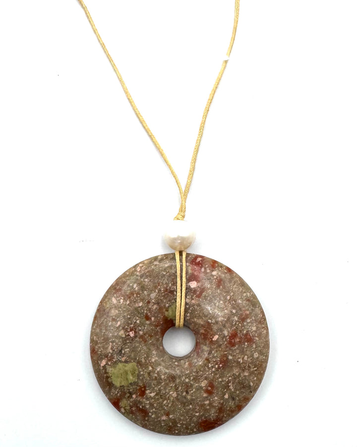 Neutral Ceramic Pendant Necklace