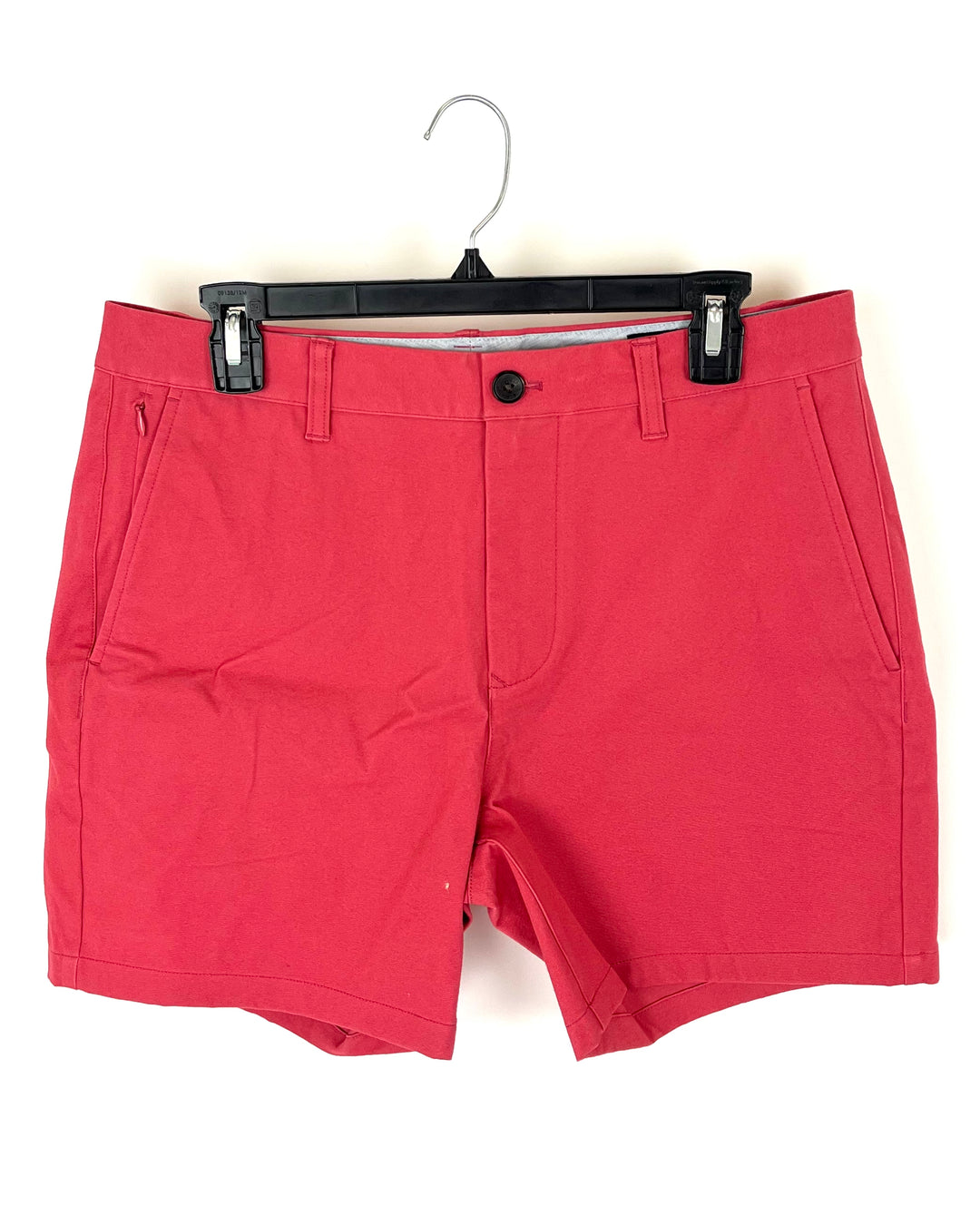 Red chino shorts sales
