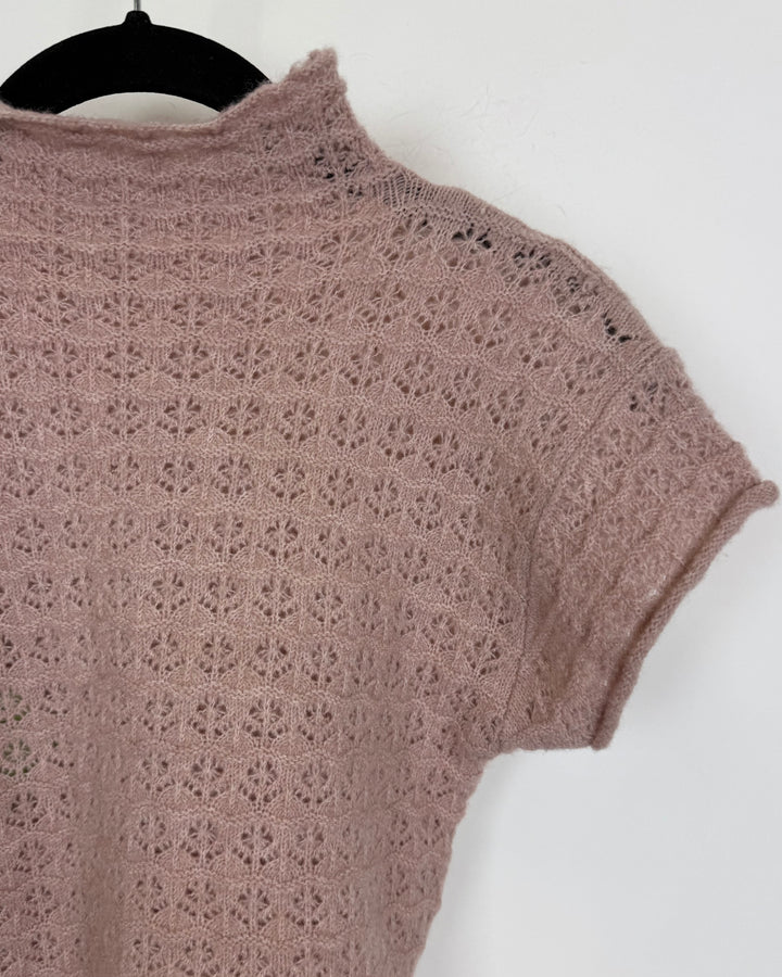 Dusty Pink Knit Top - Size 0/2