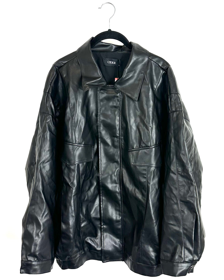 Cider Faux Leather Jacket - Large