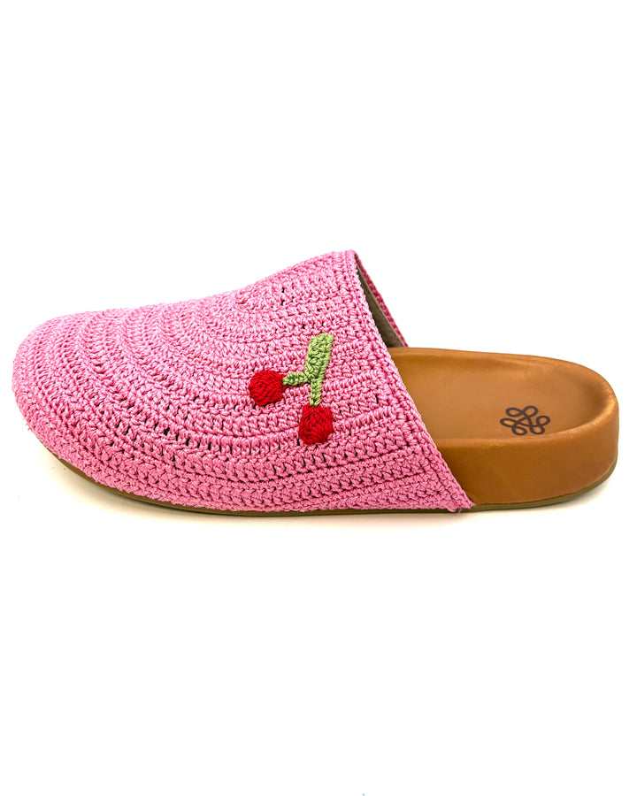 Cherry Crochet Clog - Size 9 and 10
