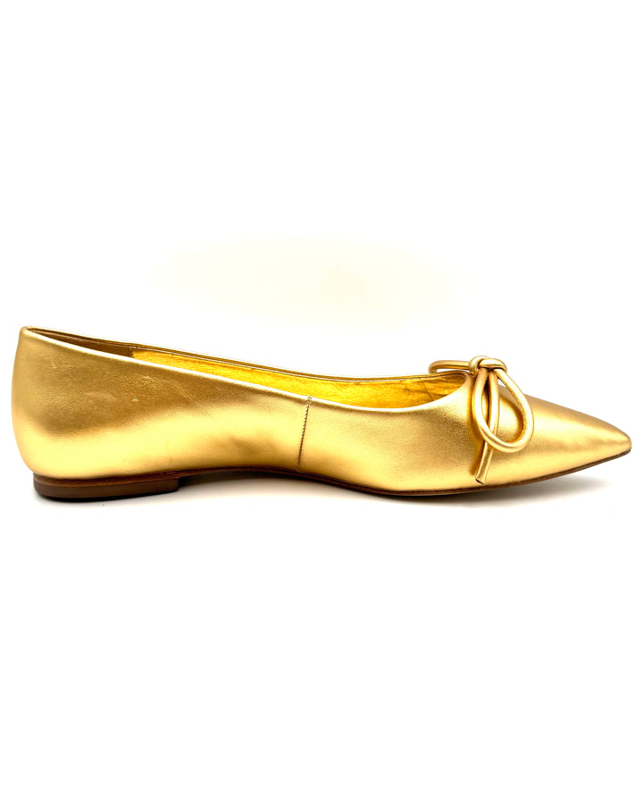 Gold Leather Ballet Flat - Size 7 and 9