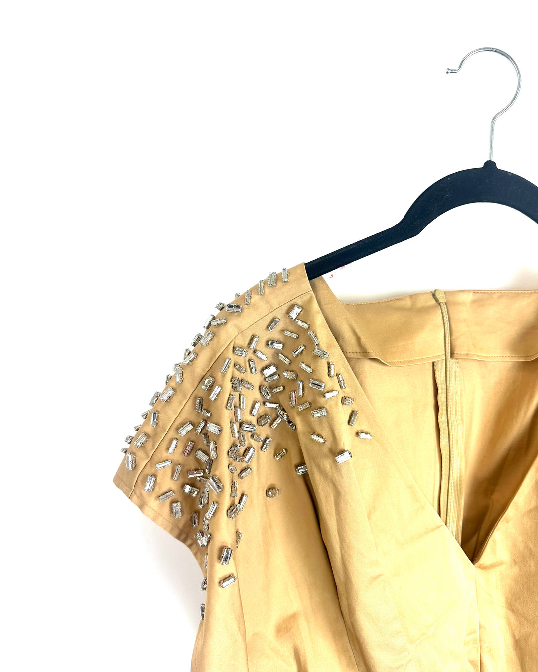 Tan Rhinestone Top - Size 2/4