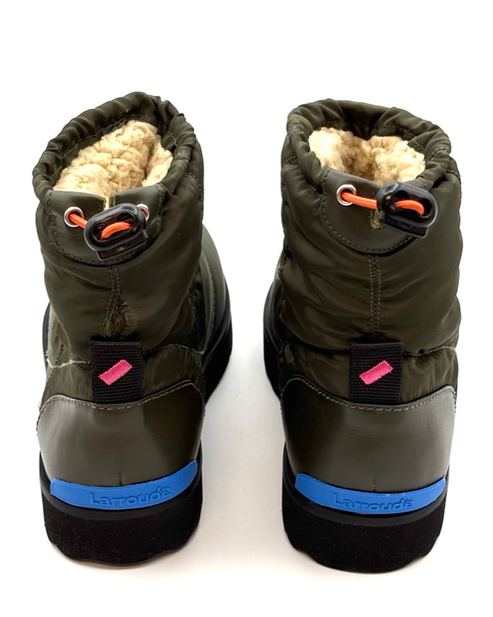 Dark Green Nylon Bootie - Size 7.5 and 8.5