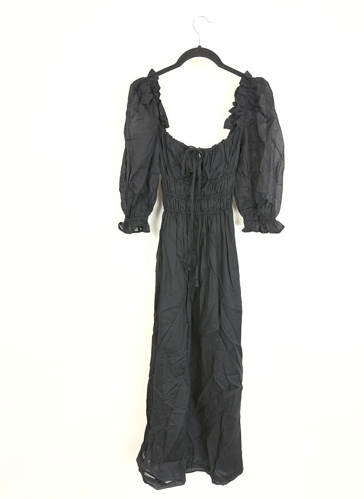 Black Bubble Sleeve Dress - Size 2/4