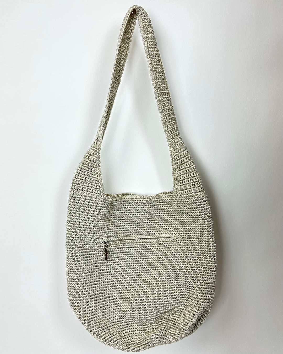 Cream Crochet Shoulder Bag