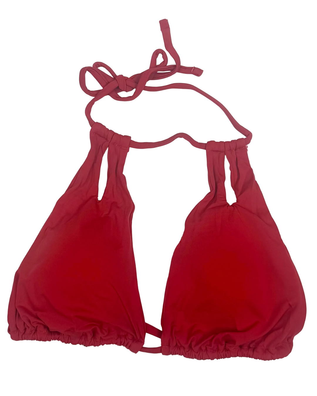 Raspberry Pink Cut Out Bikini Top - Small