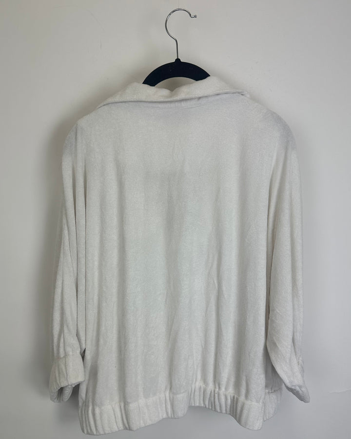 Off White Cropped Top - Extra Extra Large