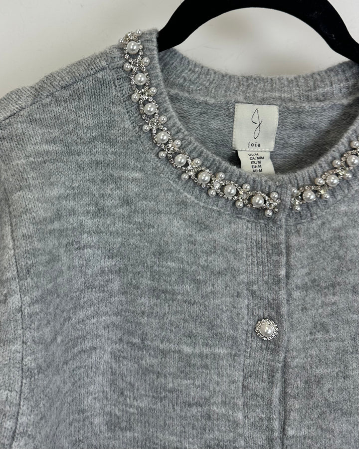 Grey Knit Sweater Top - Size 2-12