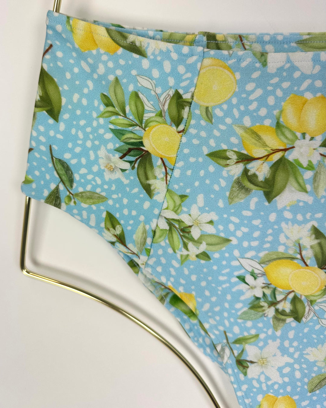 Blue Lemon High Waist Moderate Coverage Bikini Bottom - Extra Small and Small