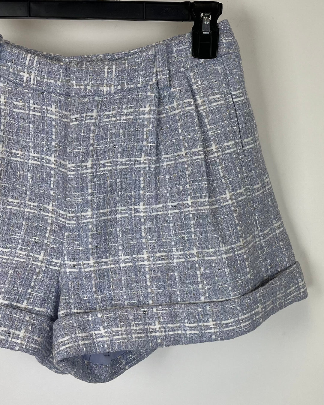 Tweed Periwinkle Shorts - Size 0 and 4