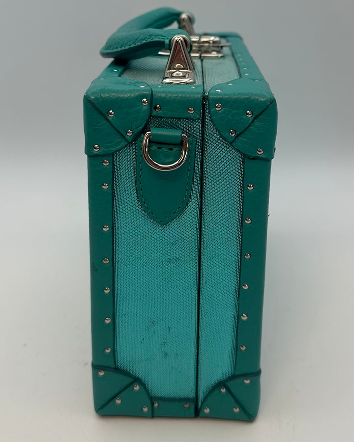 Teal Rectangle Structured Bag