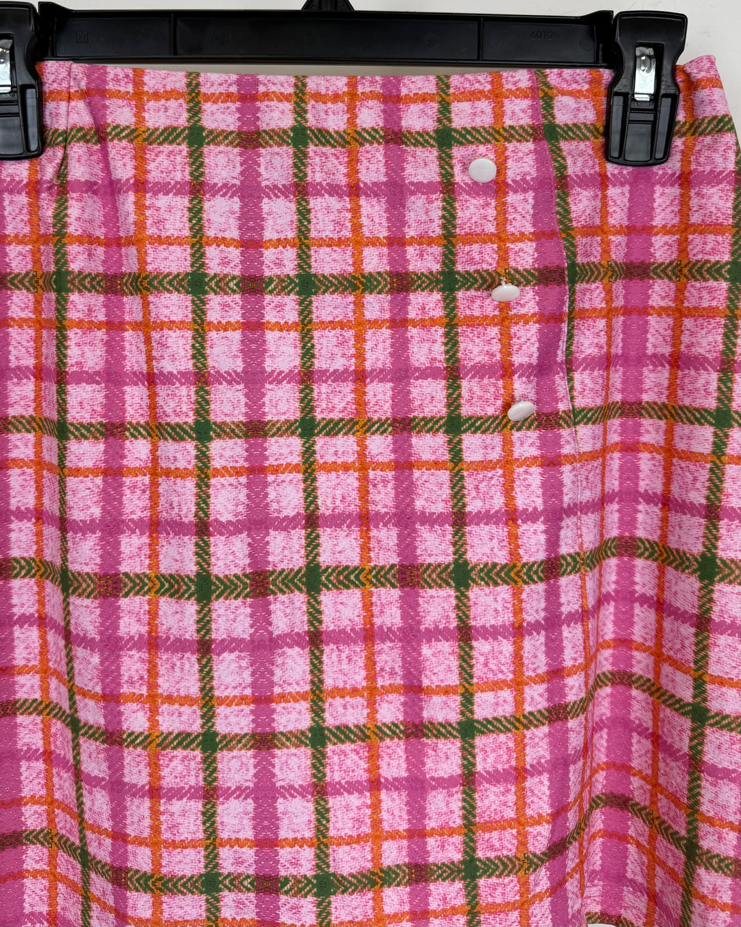 Bright Pink Plaid Athletic Skirt - Extra Extra Small