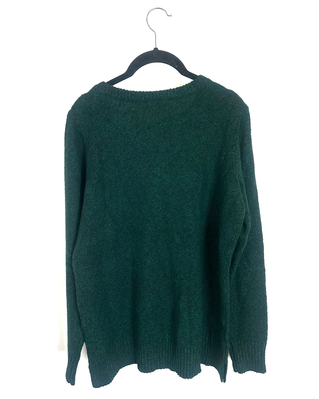 Green Sweater with White Tree Detail- Size 6/8