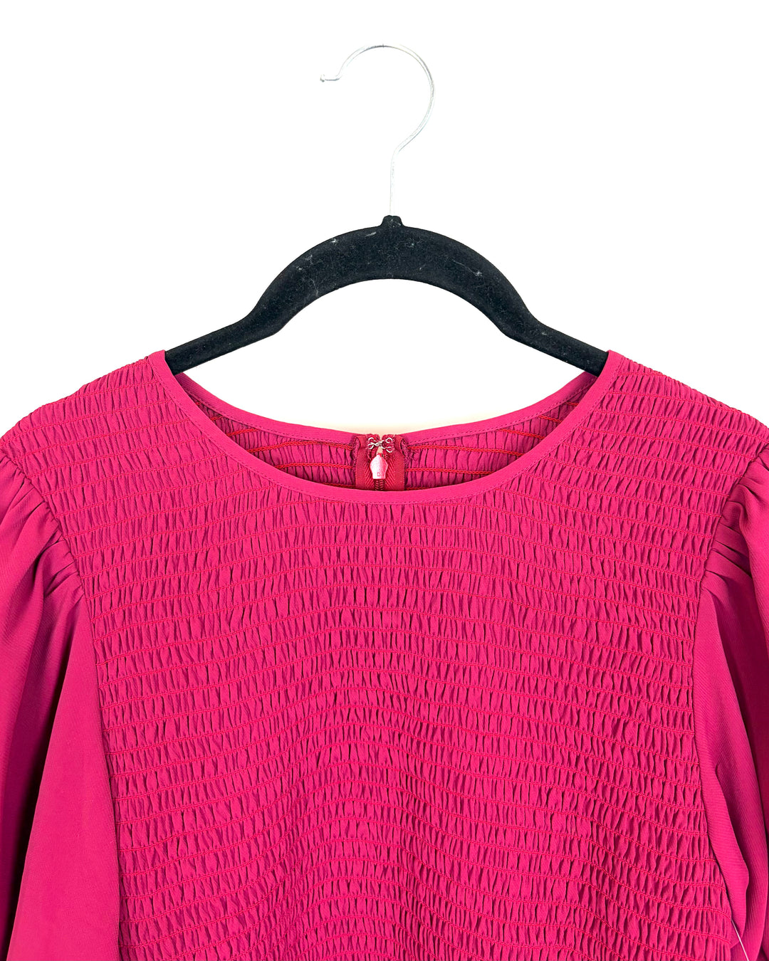 Wine Red Ruched Top - Size 8/10