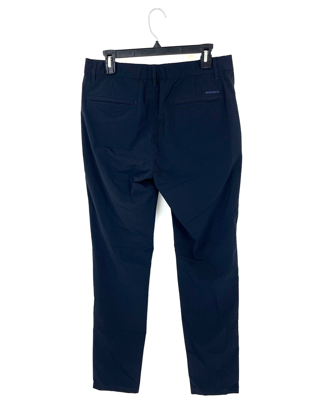 MENS Dark Navy Texture Golf Pants - 32/32 Slim Taper
