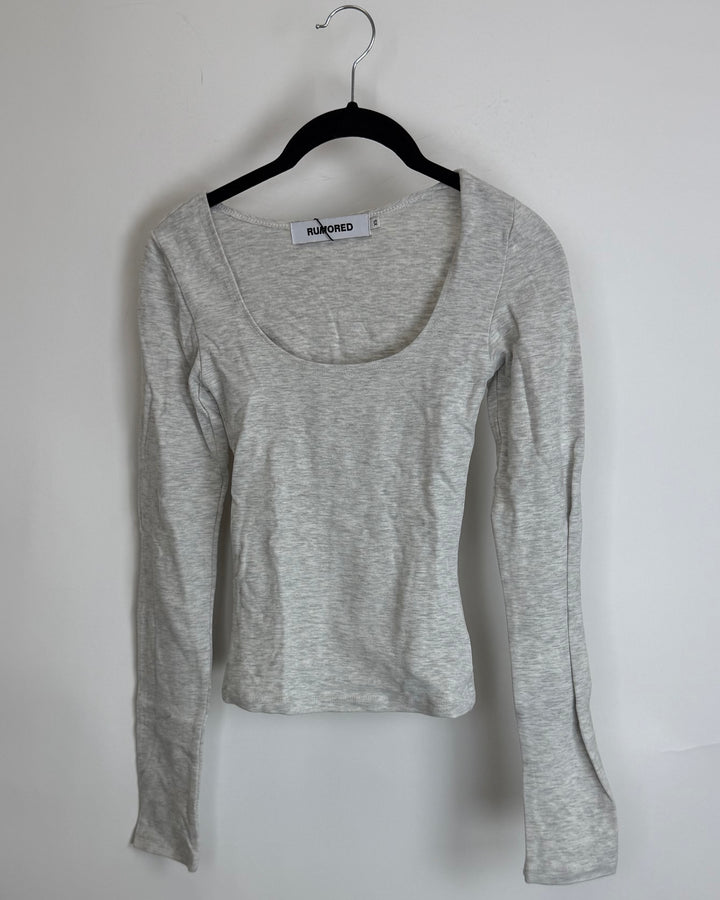 Gray Long Sleeve Top - Size 00/0