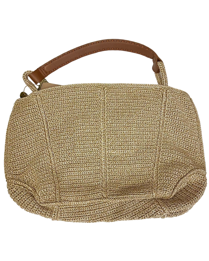 Biscotti Brown Crochet Tote Bag