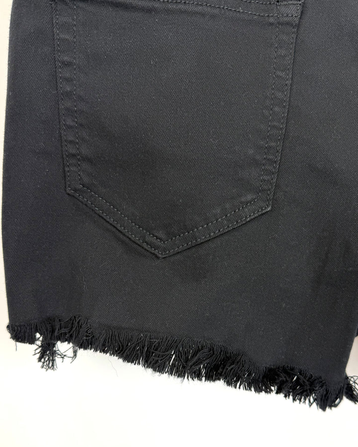 Black Denim Shorts - Size 0/2, 4/6, 6/8