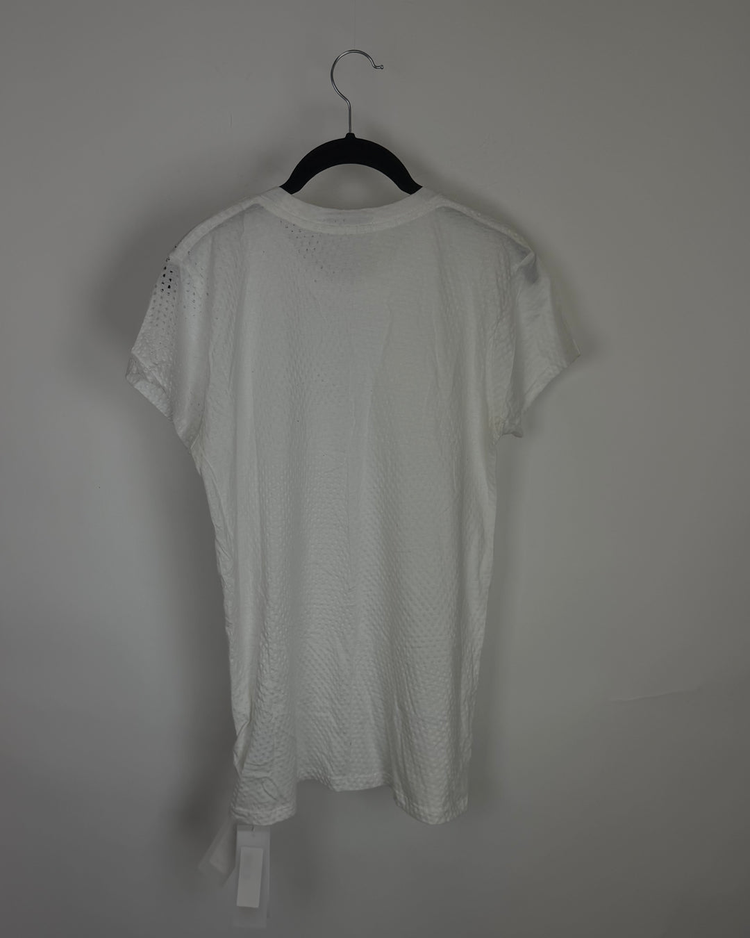 White Holographic Logo T-Shirt - Size 0/2