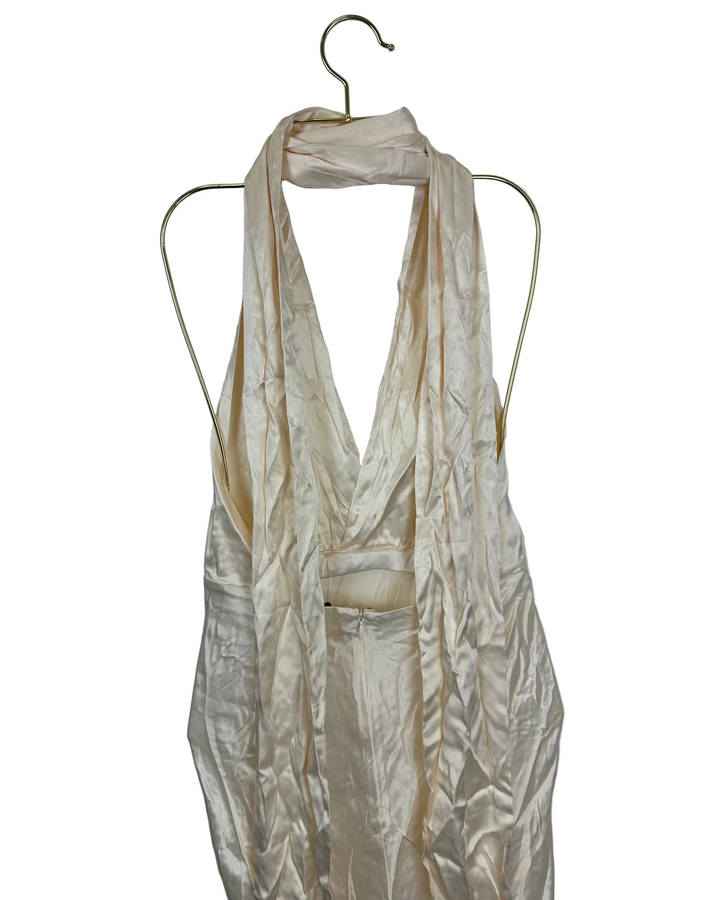 Cream Halter Dress - Size 00/0 and 2/4