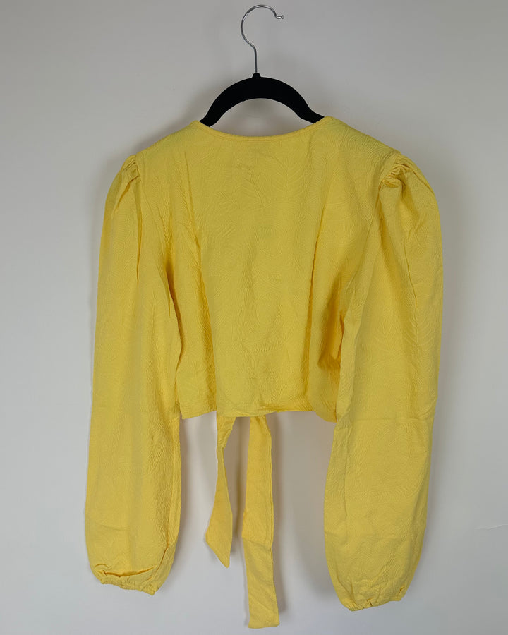 Yellow Embossed Coverup Top - XS/S, M/L, XL/XXL