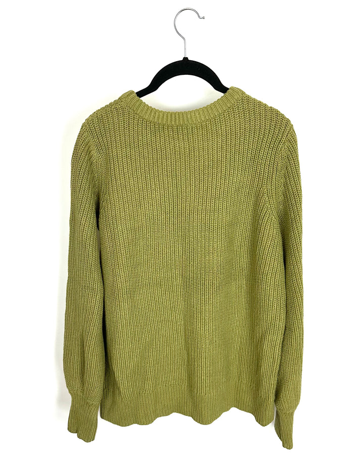 Olive Green Knit Sweater - Size 6/8