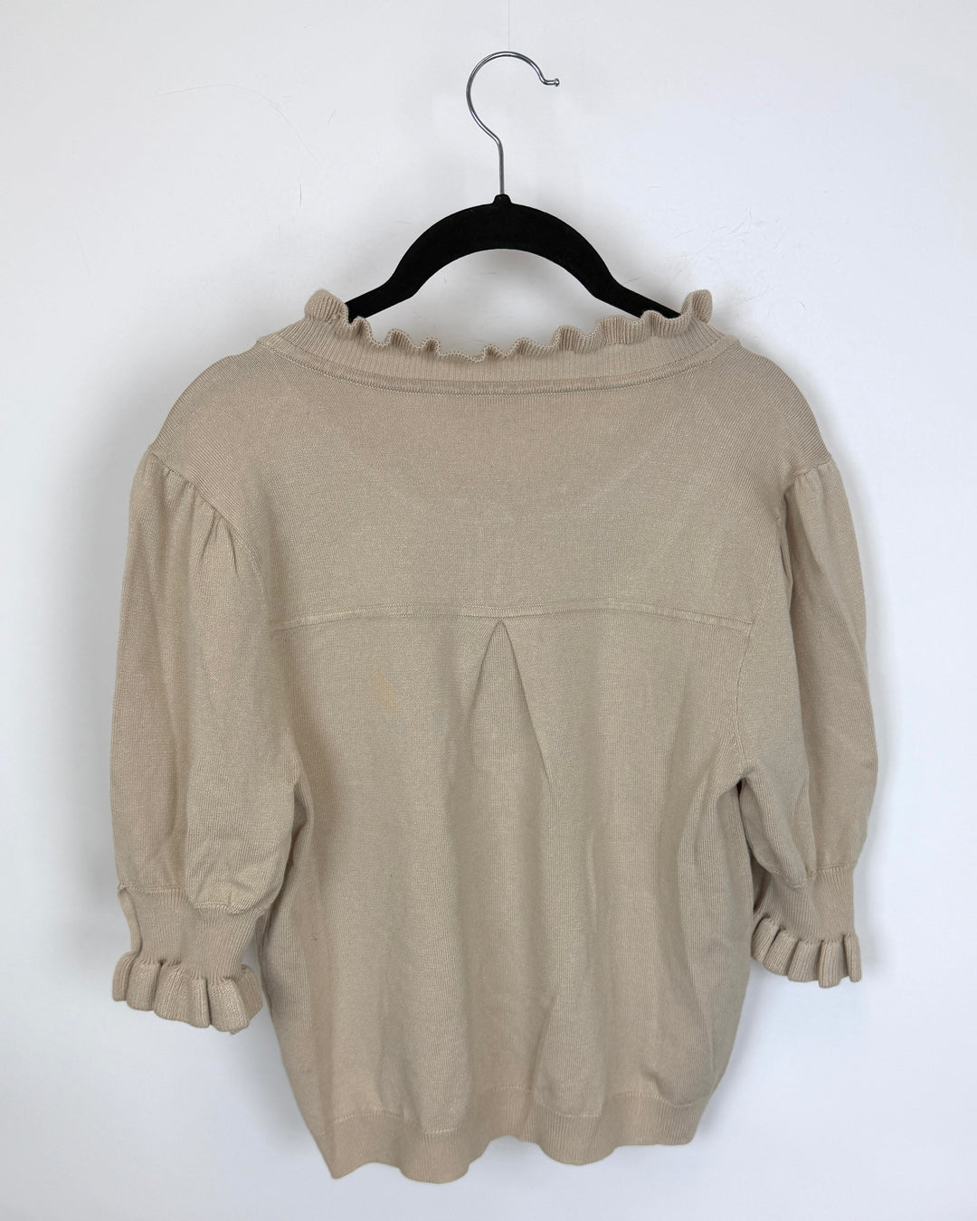 Light Beige Ruffle Top - Size 4/6