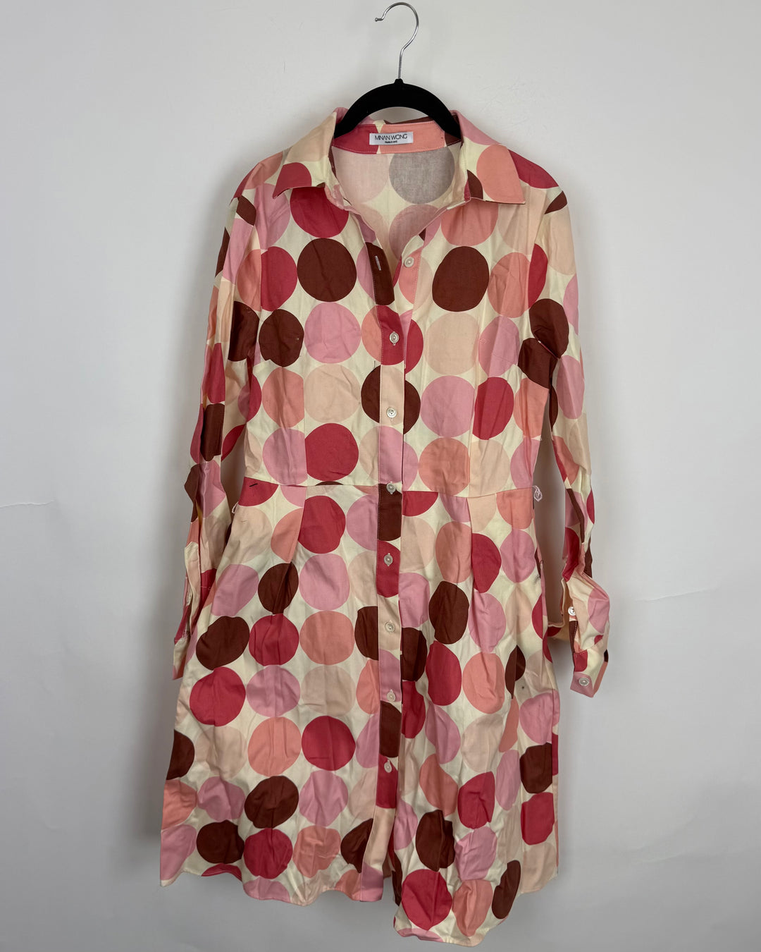 Pink Circle Shirt Dress - Size 2/4