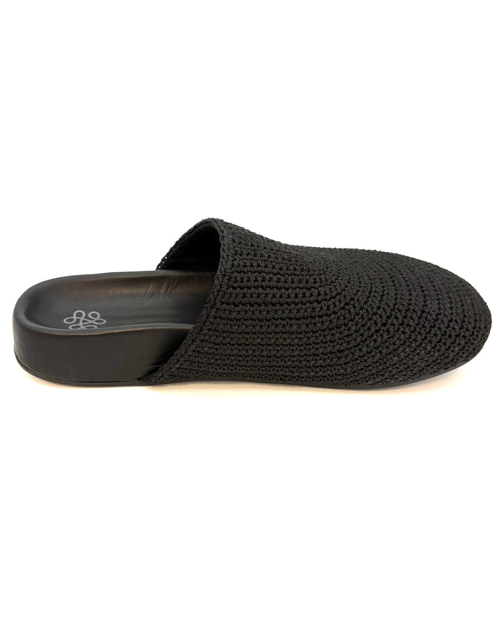 Black Crochet Clogs - Size 8, 9, 10, 11