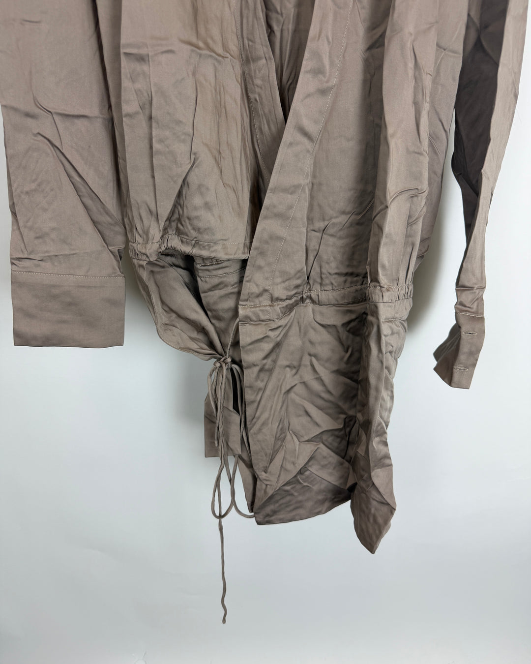Stone Drawstring Shirt Dress - Size 0/2 and 2/4