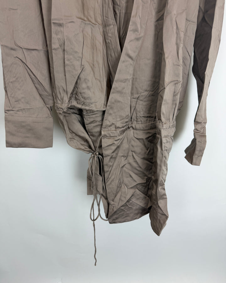 Stone Drawstring Shirt Dress - Size 0/2 and 2/4