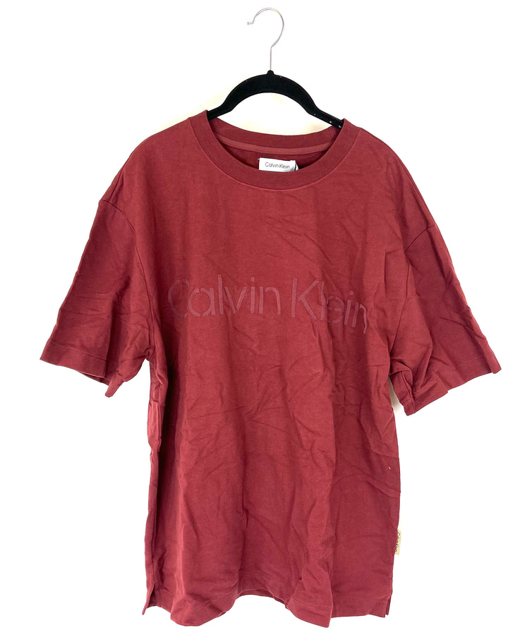 MENS Brick Red Logo T-Shirt - Medium
