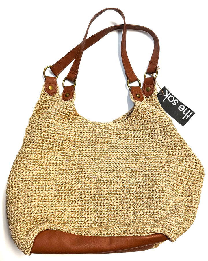 Tan Crochet Bag