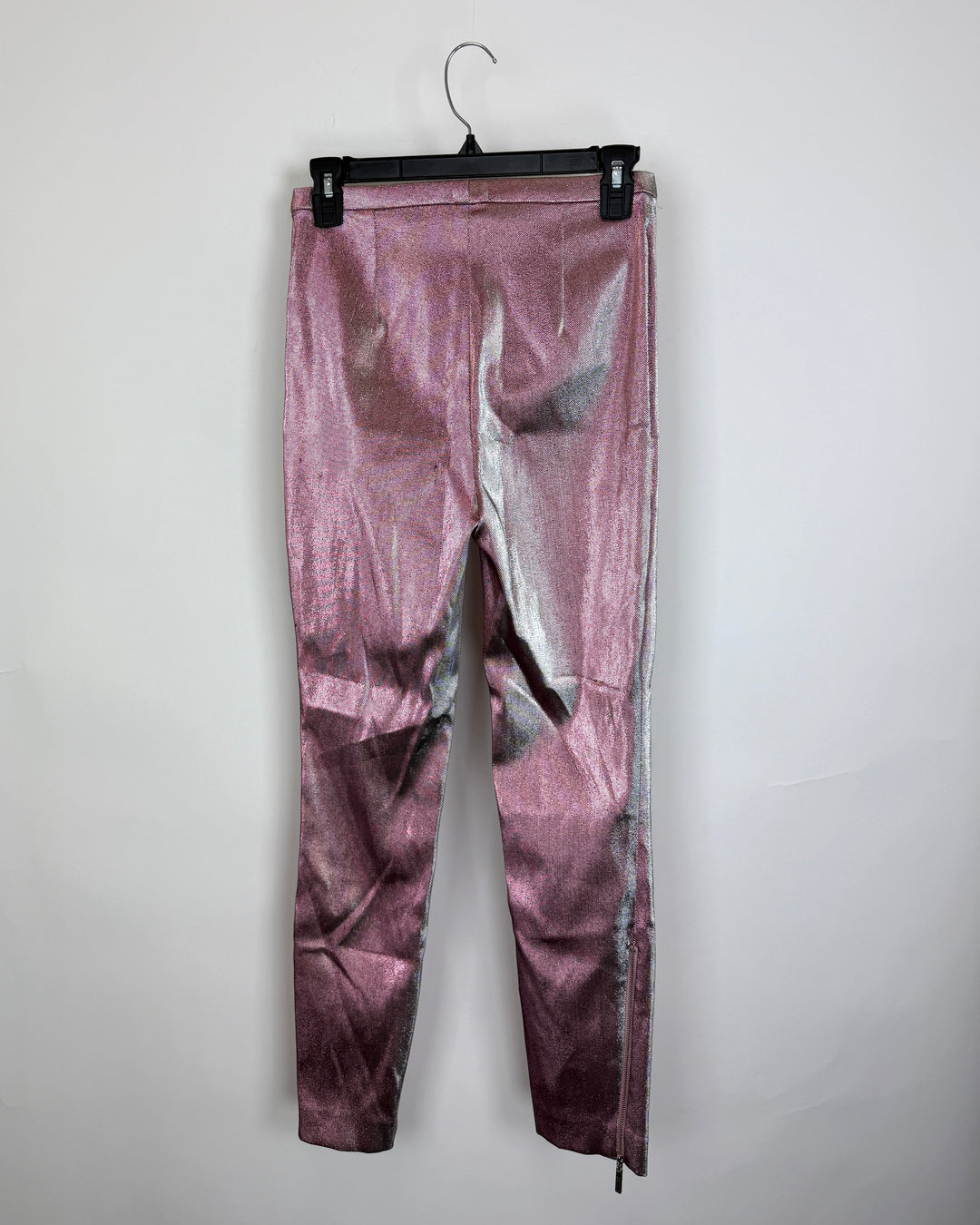 Pink and Silver Metallic Legging - Size 0/2