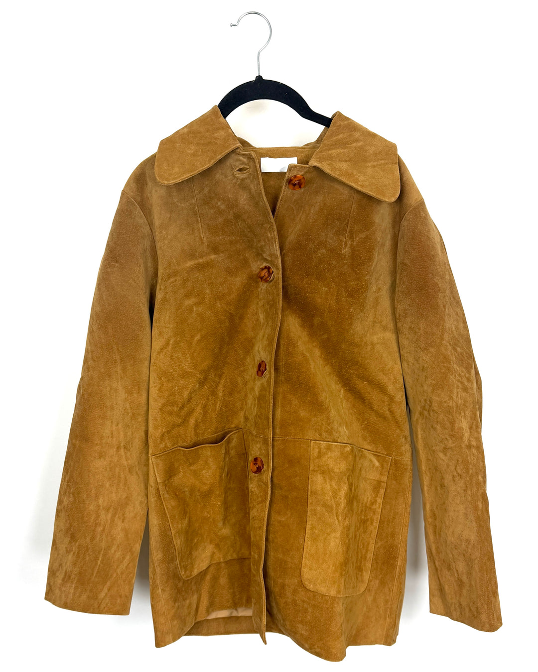 Peanut Brown Suede Jacket - Size 2/4