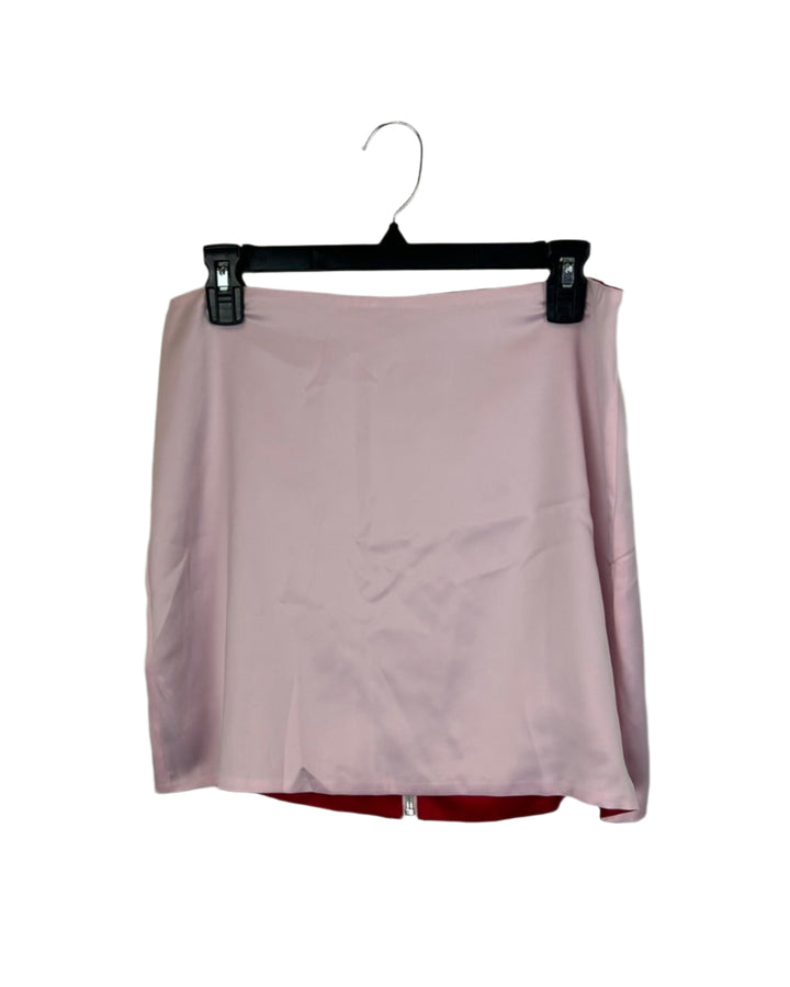 Red And Pink Reversible Skirt - Medium