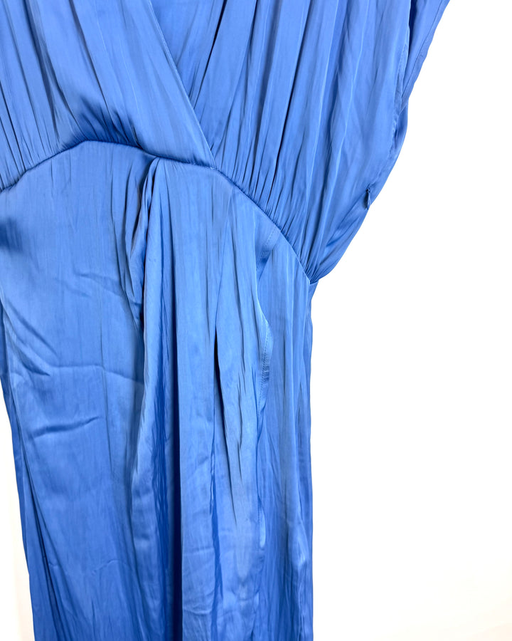 Blue Collared Sleeveless Dress - SIze 2/4