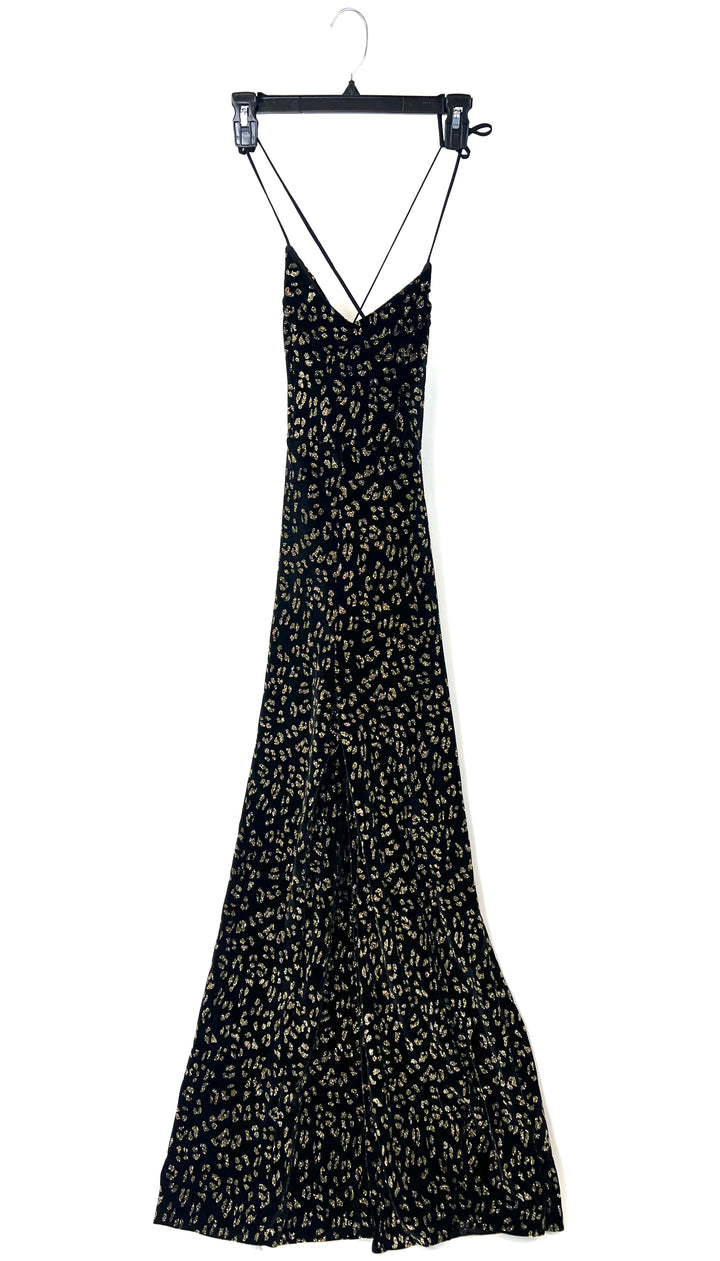 Velvet Glitter Jumpsuit - Size 0/2