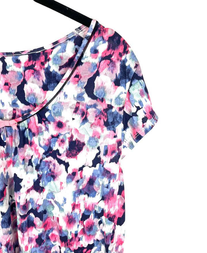 Short Sleeve Multicolor Nightgown - 4/6