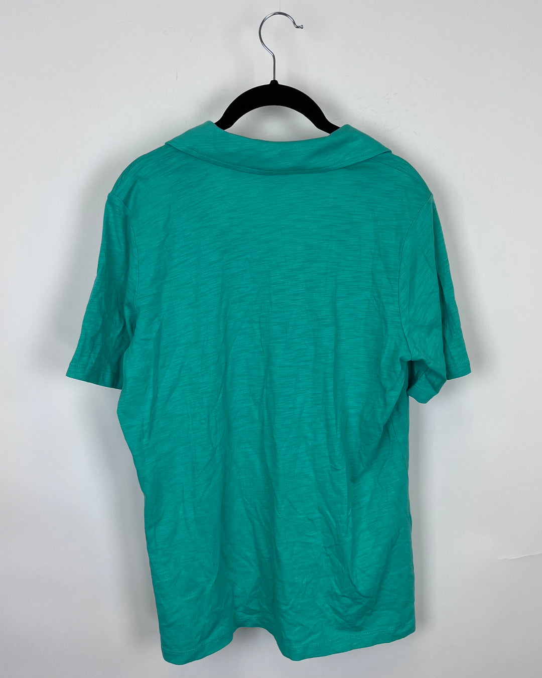 Sea Foam Green Collared Short Sleeve Shirt - Size 6/8